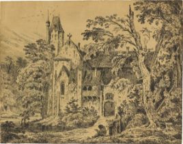 Carl Blechen. „Kloster im Walde“. 1823