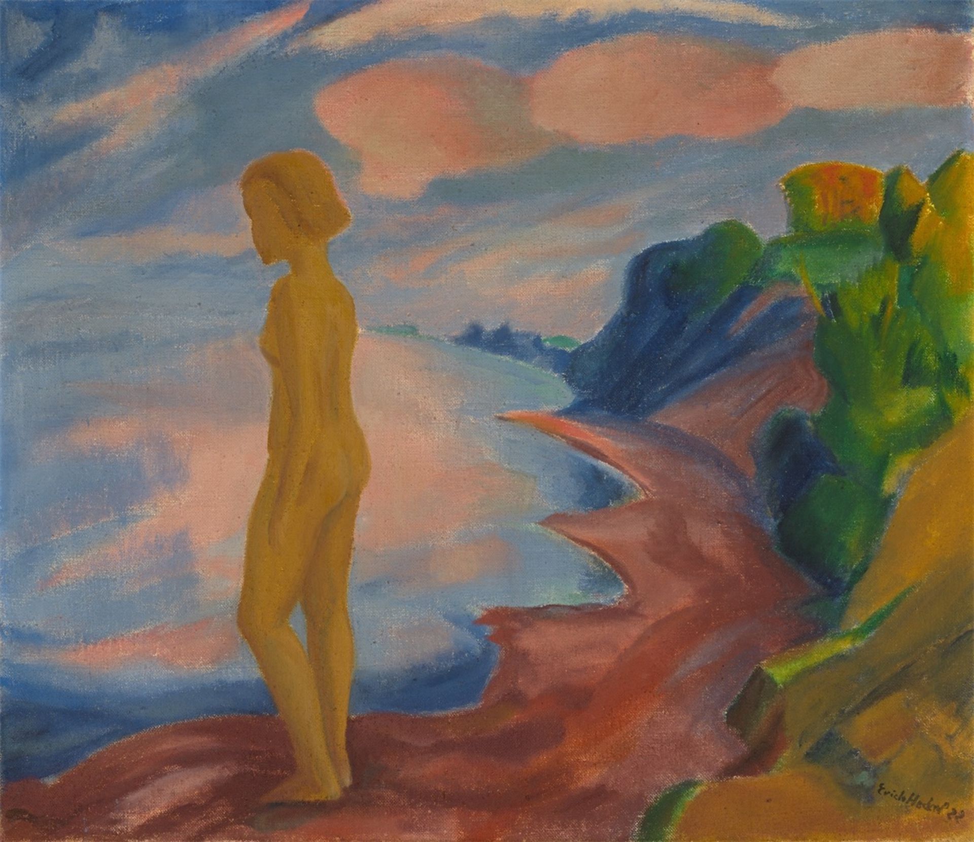 Erich Heckel. ”Mädchen am Meer”. 1922