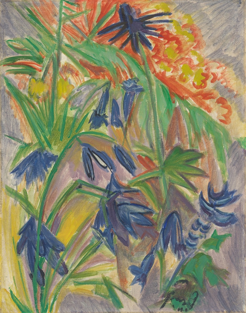 Ernst Ludwig Kirchner. ”Glockenblumen”. 1919