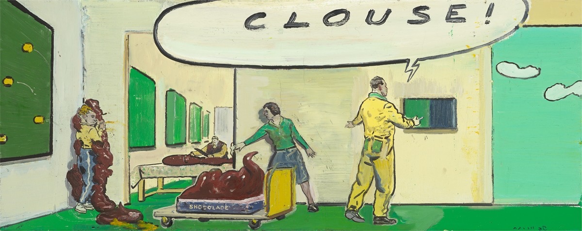 Neo Rauch. ”CLOUSE!”. 2000