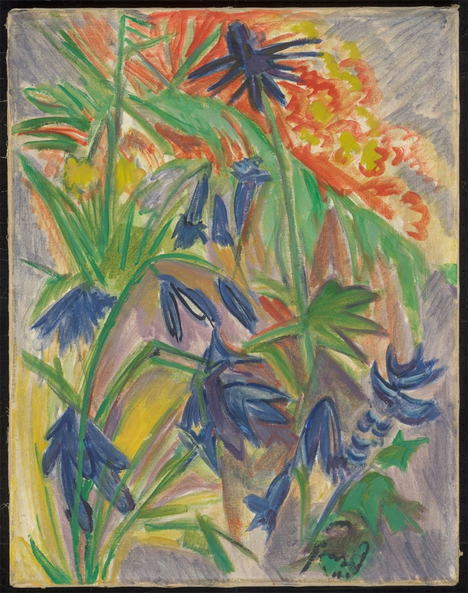 Ernst Ludwig Kirchner. „Glockenblumen“. 1919 - Bild 2 aus 3