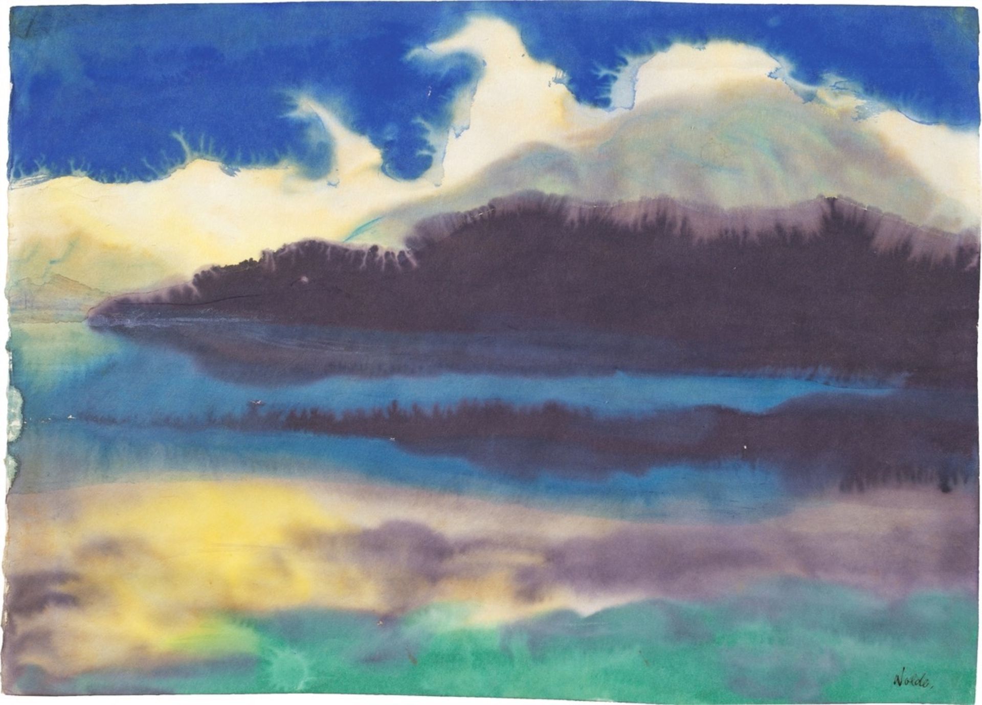 Emil Nolde. „Bergsee“ (Schweiz).