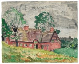Erich Heckel. Landscape with farmhouse. 1929