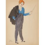 Jeanne Mammen. Woman with sabre. Circa 1910/14