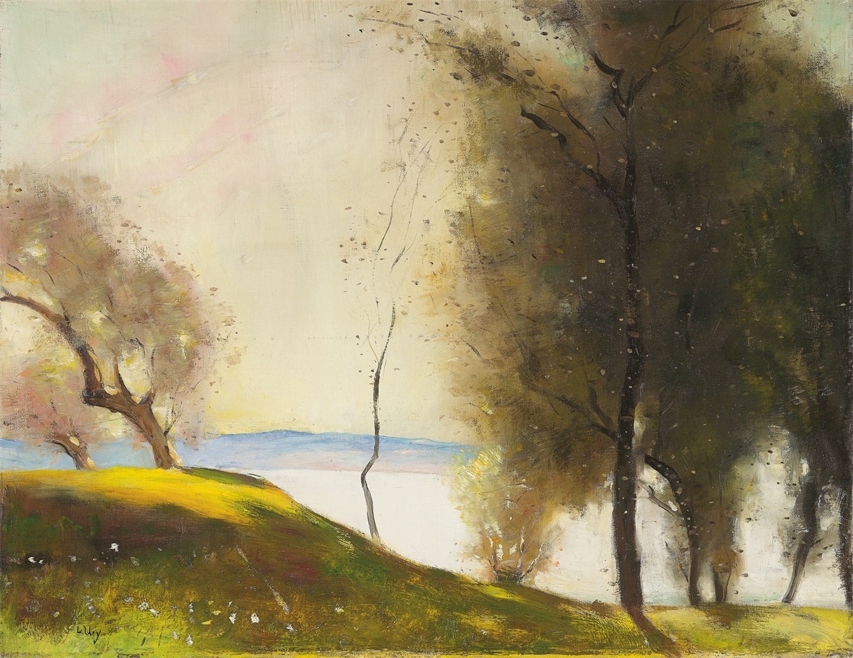 Lesser Ury. ”Der Morgen (Gardasee)”. Circa 1900/10