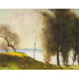 Lesser Ury. ”Der Morgen (Gardasee)”. Circa 1900/10