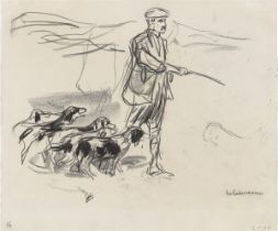 Max Liebermann. ”Studie zu: ,Jäger in den Dünen‘”. 1913