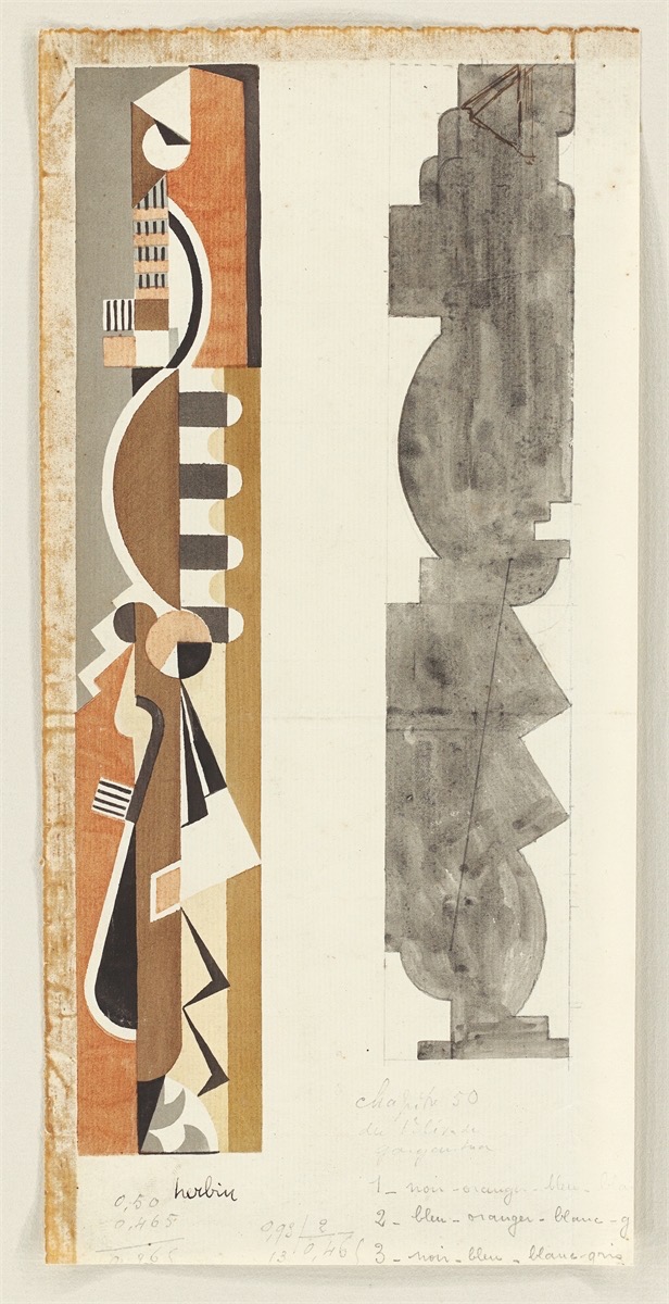 Auguste Herbin. Composition géométrique. Circa 1920 - Image 2 of 2