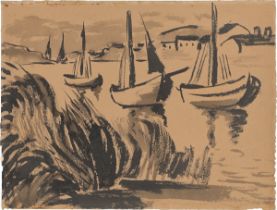 Max Pechstein. Fishing boats. 1924
