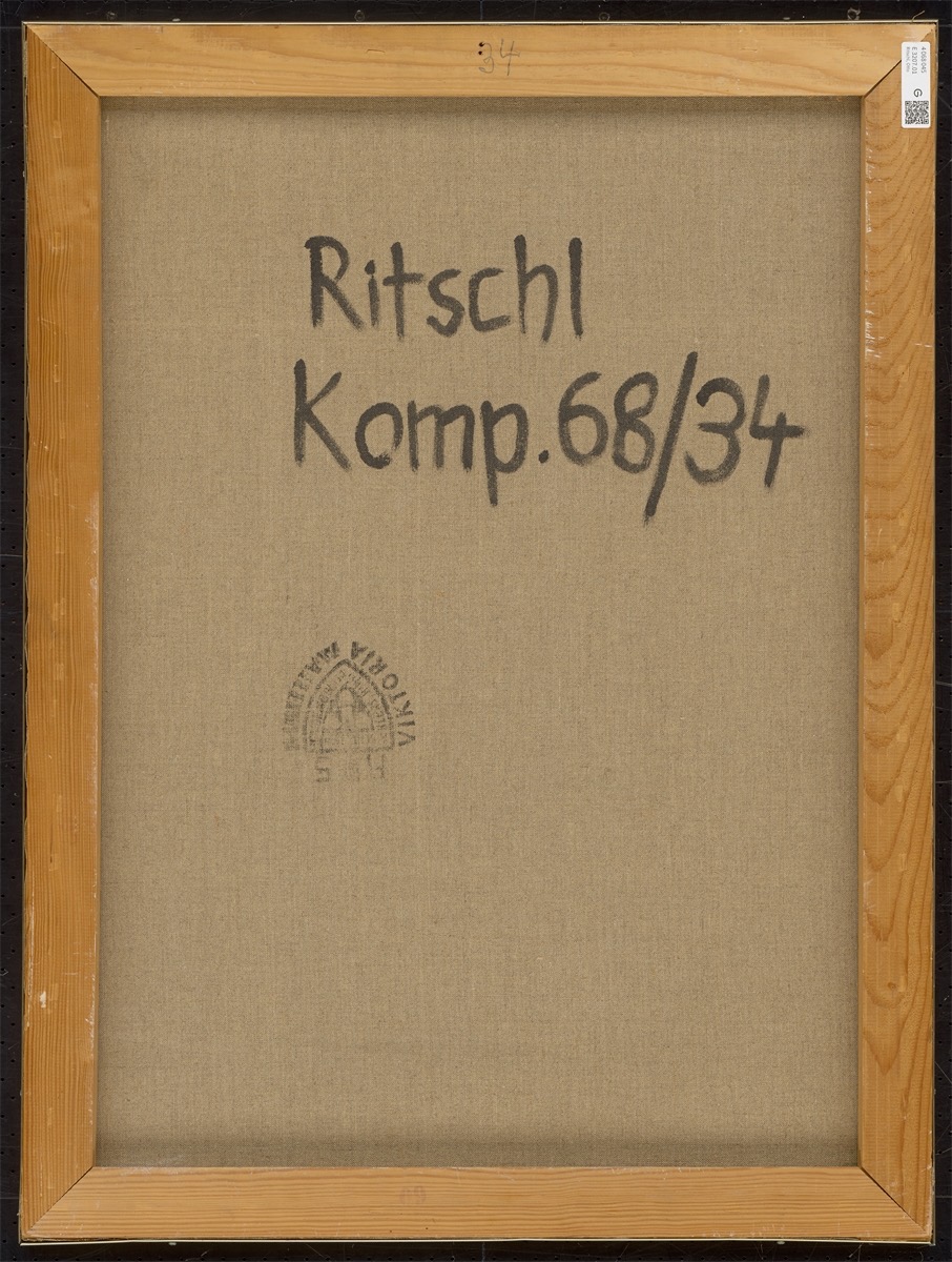 Otto Ritschl. ”Komposition”. 1968 - Image 2 of 2