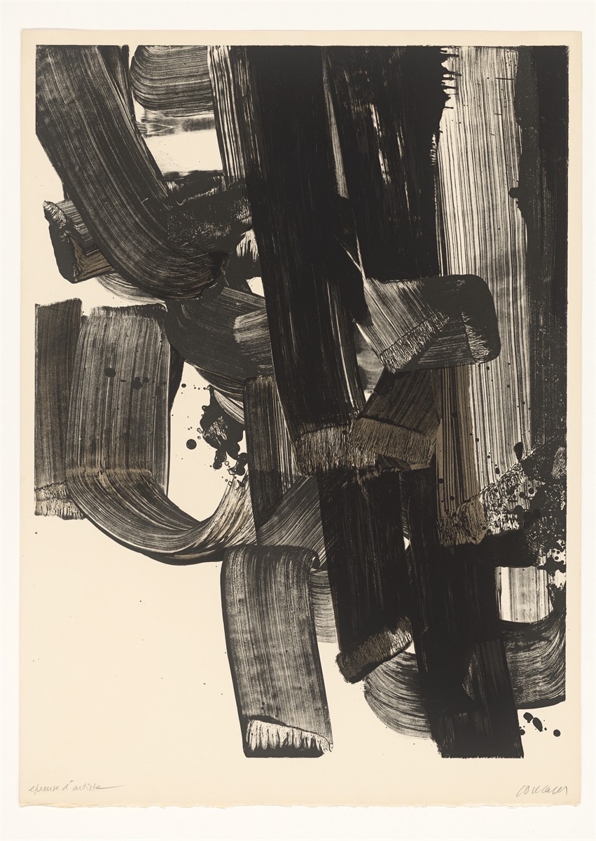 Pierre Soulages. ”Lithographie no. 20a”. 1969 - Image 2 of 2