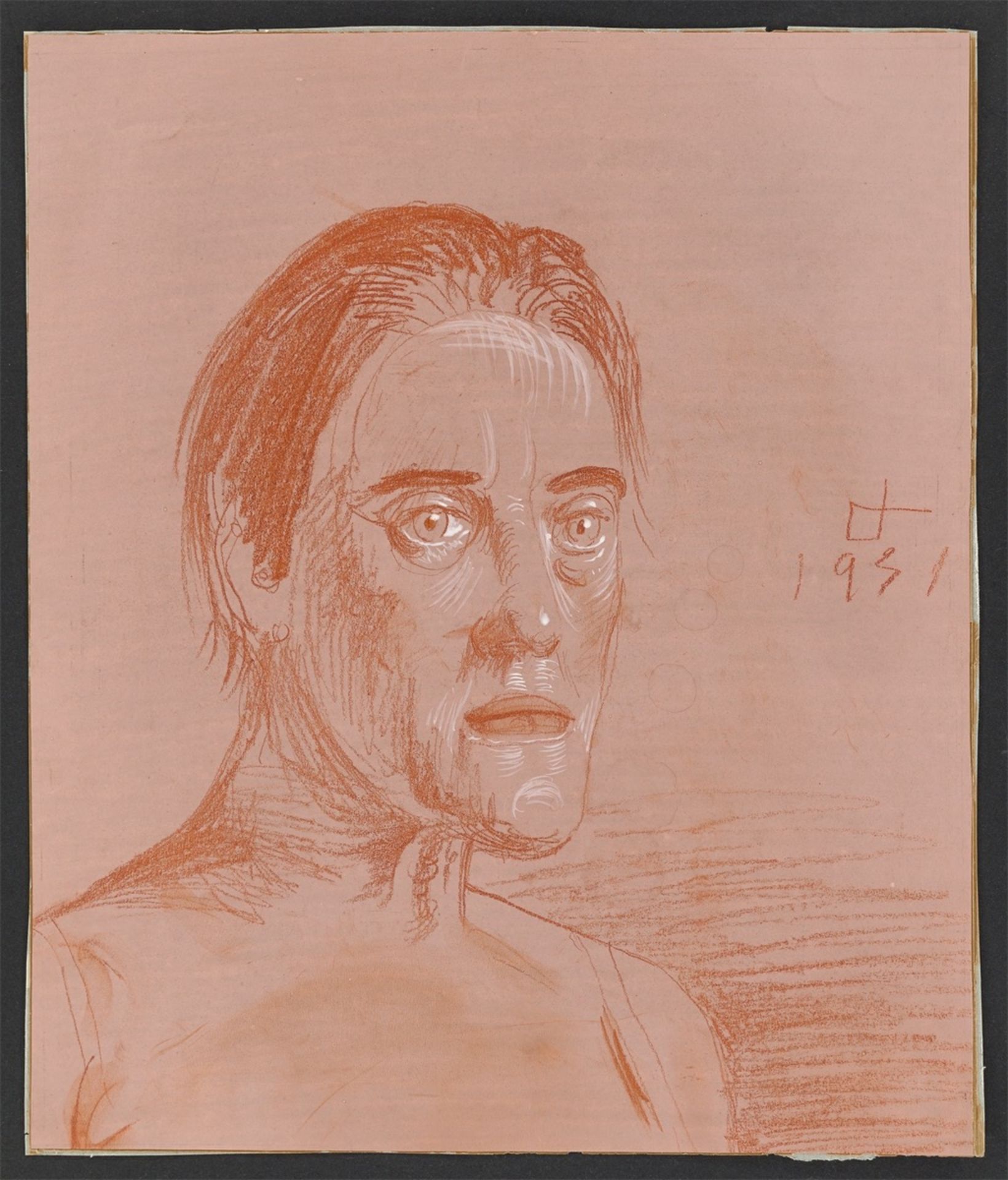 Otto Dix. „Porträt einer Frau“. 1931 - Bild 2 aus 3
