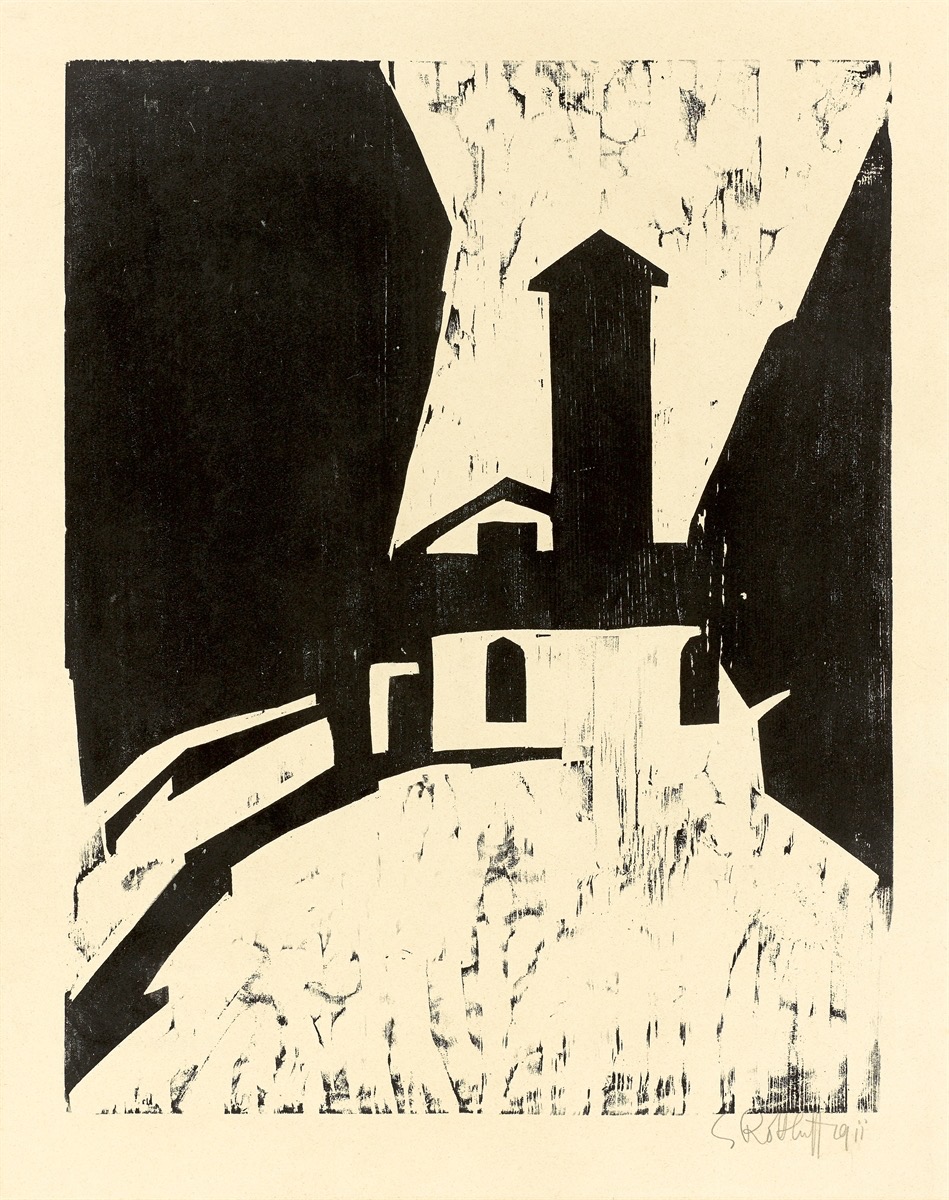 Karl Schmidt-Rottluff. ”Villa mit Turm”. 1911/19