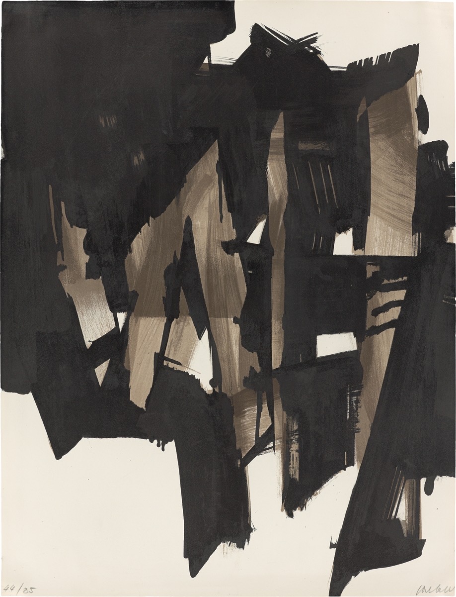 Pierre Soulages. ”Lithographie no. 15”. 1964