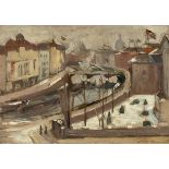 Leo von König. „Die Spree an der Marschallbrücke“. 1918