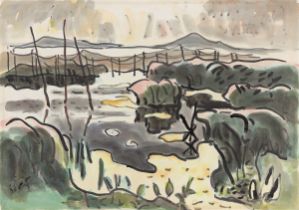 Karl Schmidt-Rottluff. At Leba Lake. Circa 1930/35