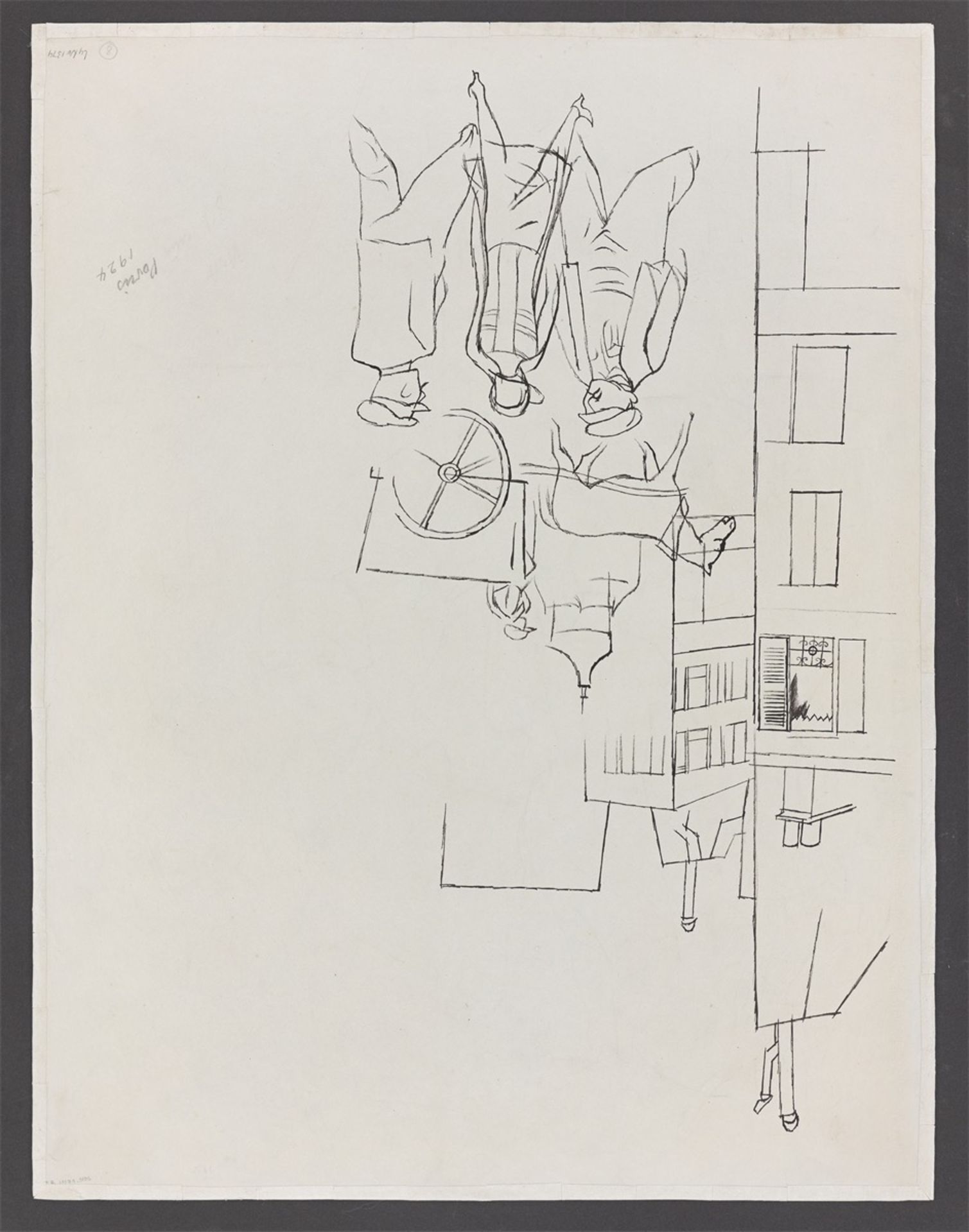 George Grosz. „Straße in Paris“. 1924 - Bild 3 aus 3