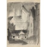 Lyonel Feininger. ”Houses in Kromsdorf, Weimar”. 1953