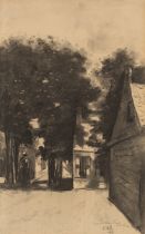 Lesser Ury. ”Holländische Dorfstraße”. 1912