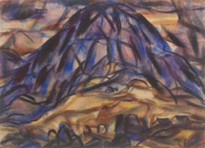 Christian Rohlfs. „Tyroler Landschaft, Berg“. 1919