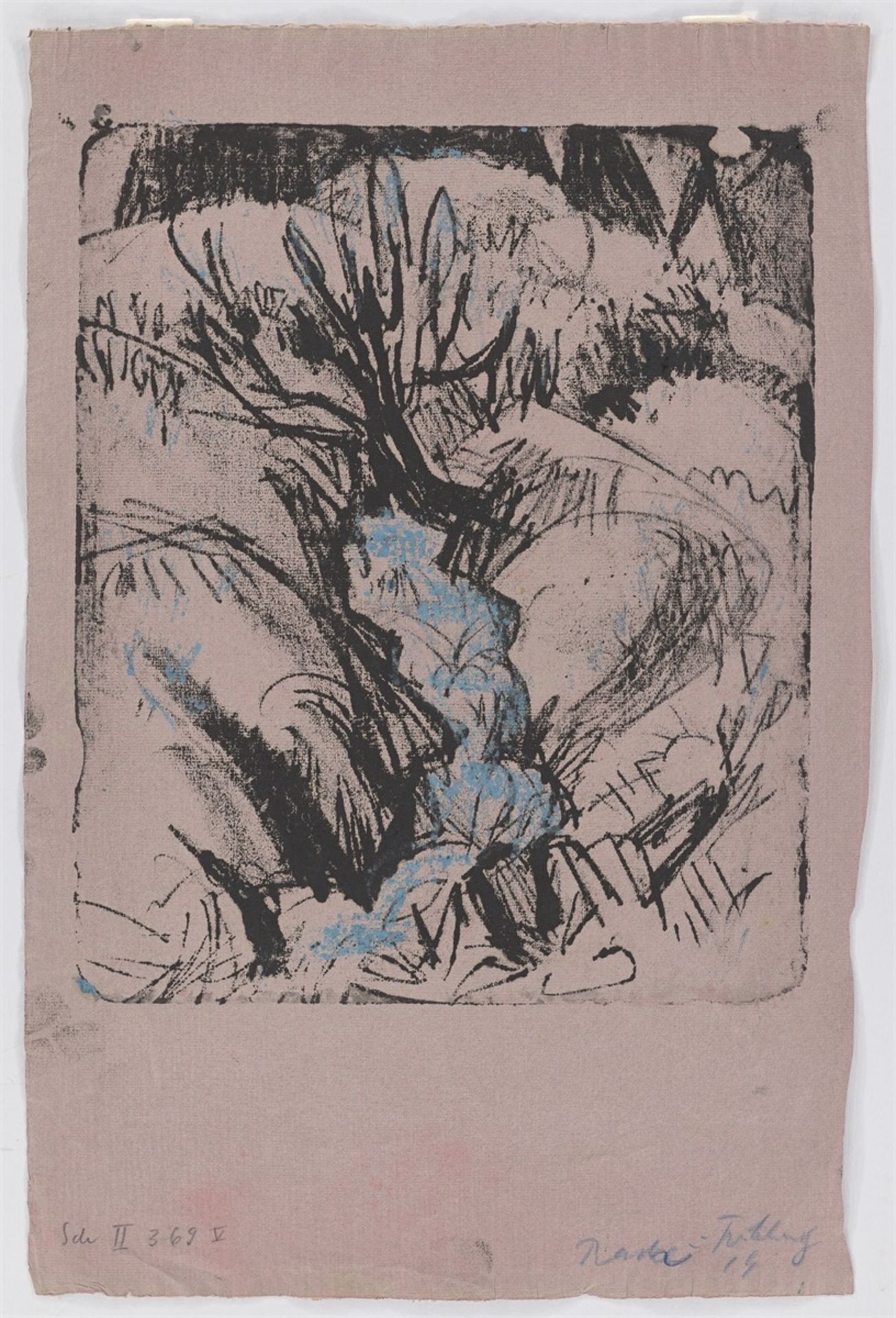 Ernst Ludwig Kirchner. ”Bach im Frühling”. 1919 - Image 2 of 3