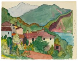 Hermann Hesse. Arosio (view of a Tessin village). 1923