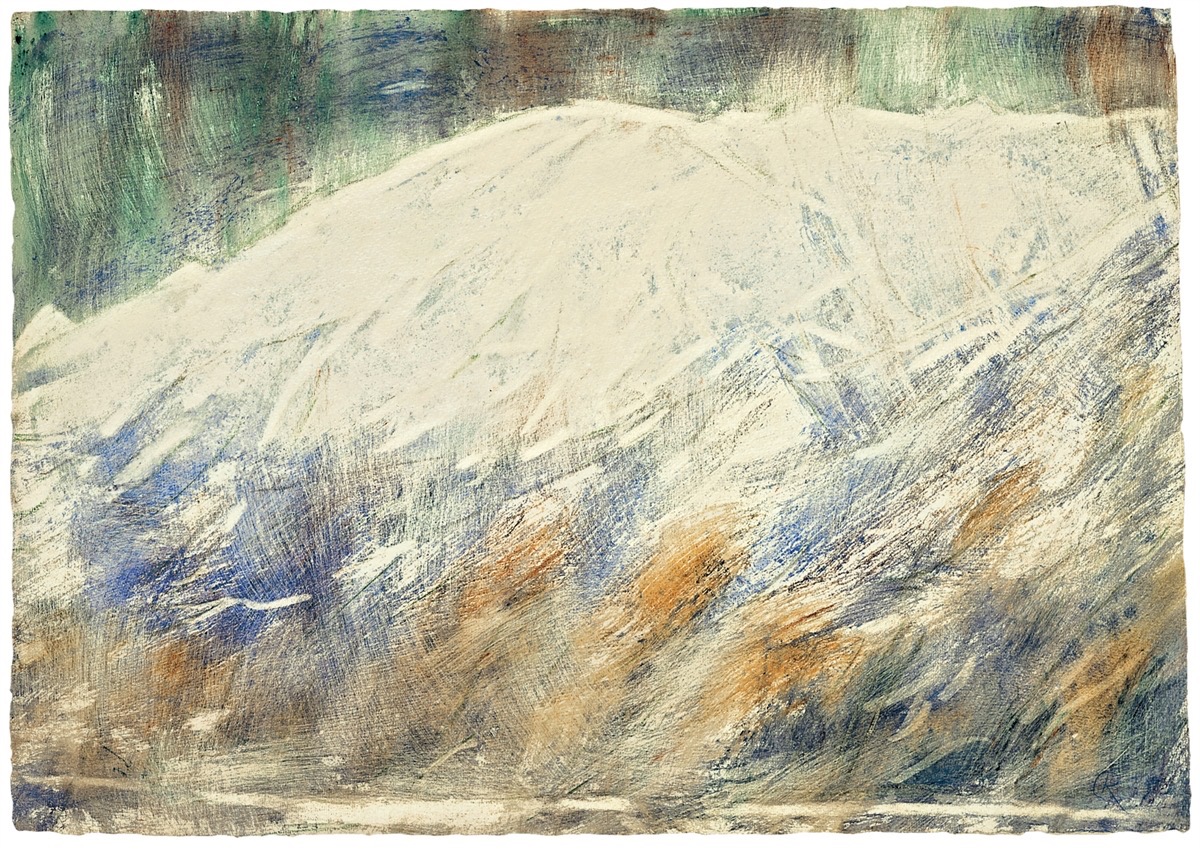 Christian Rohlfs. Mountain in the snow. 1935