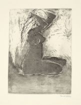 Emil Nolde. „Kniendes Mädchen“. 1907