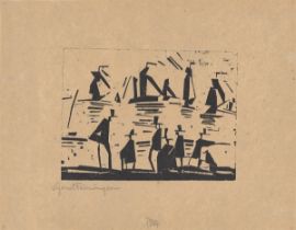 Lyonel Feininger. „Fischerboote“. 1918