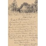 Franz Marc. Postcard to Julie Kerschensteiner. 1901