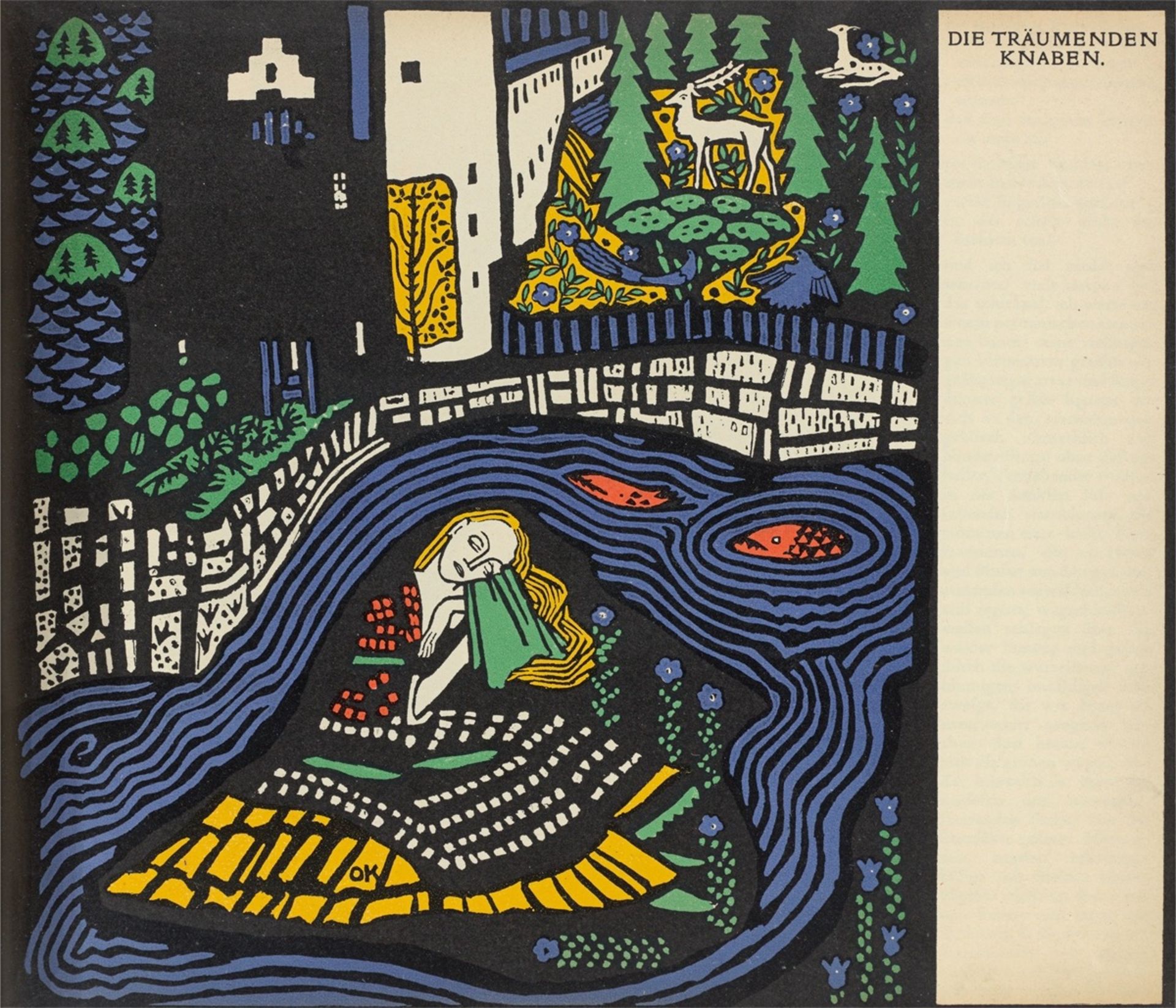 Oskar Kokoschka. „Die träumenden Knaben“. 1908/17