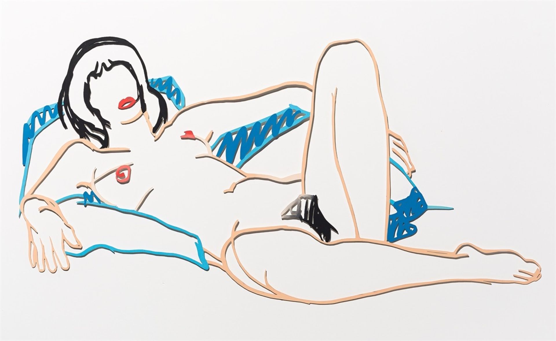 Tom Wesselmann. „Monica Lying on Blanket“. 1988