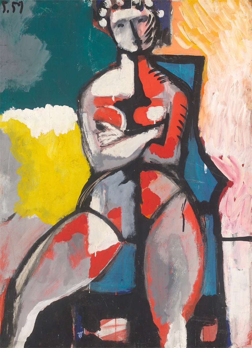 Gerhard Richter. Nude study. 1959