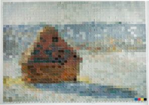 Vik Muniz. „Haystack #1, After Monet (from Pictures of Color)“. 2001