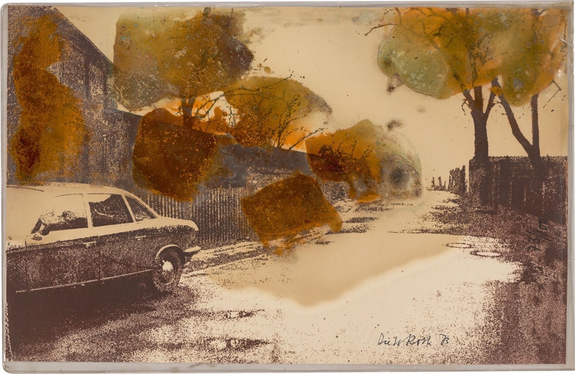 Dieter Roth. „In Oelper scheperts (Braunschweiger Landschaft mit Käsebäumen)“. 1973