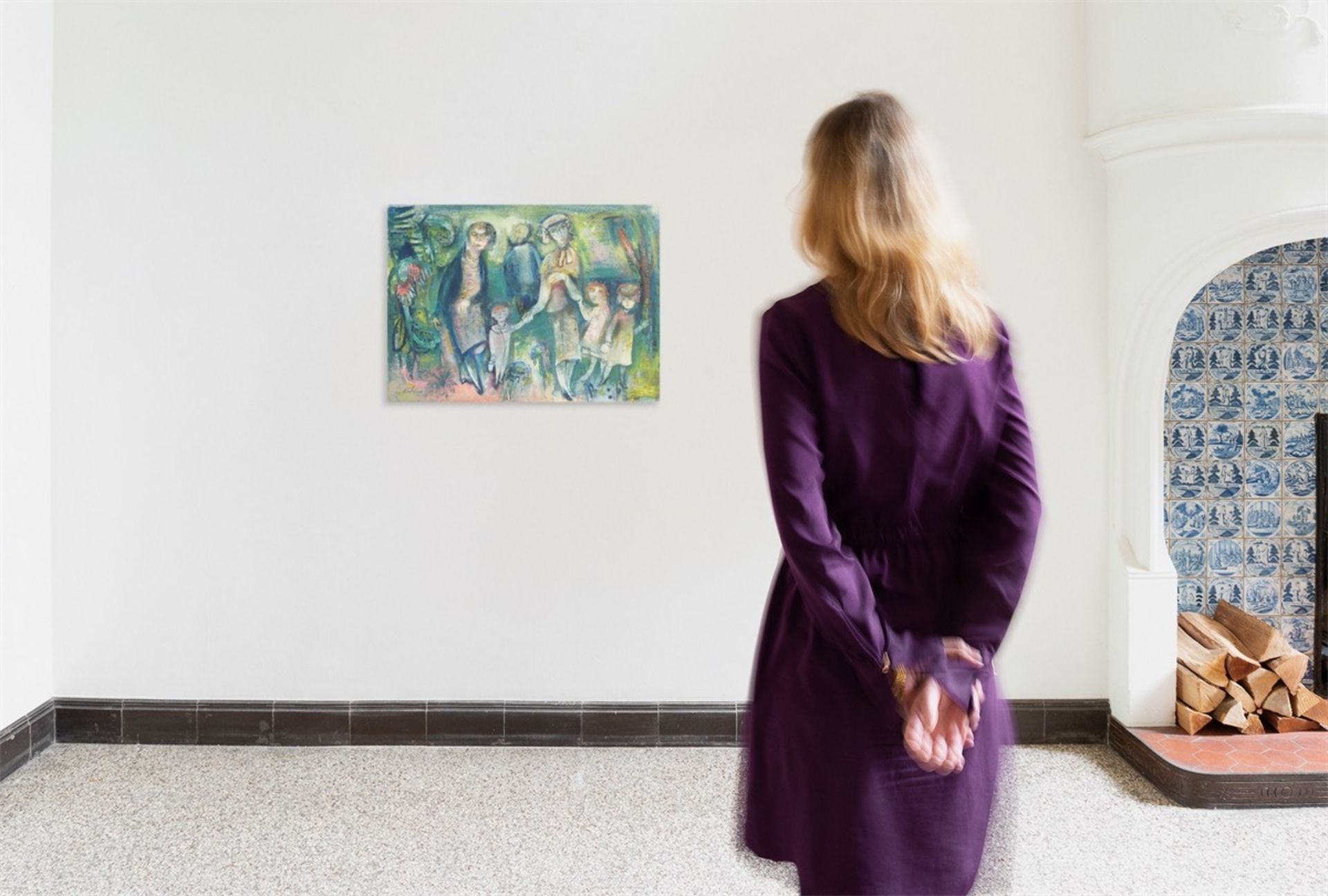 Paul Kuhfuss. „Familienspaziergang“. 1955 - Bild 4 aus 4