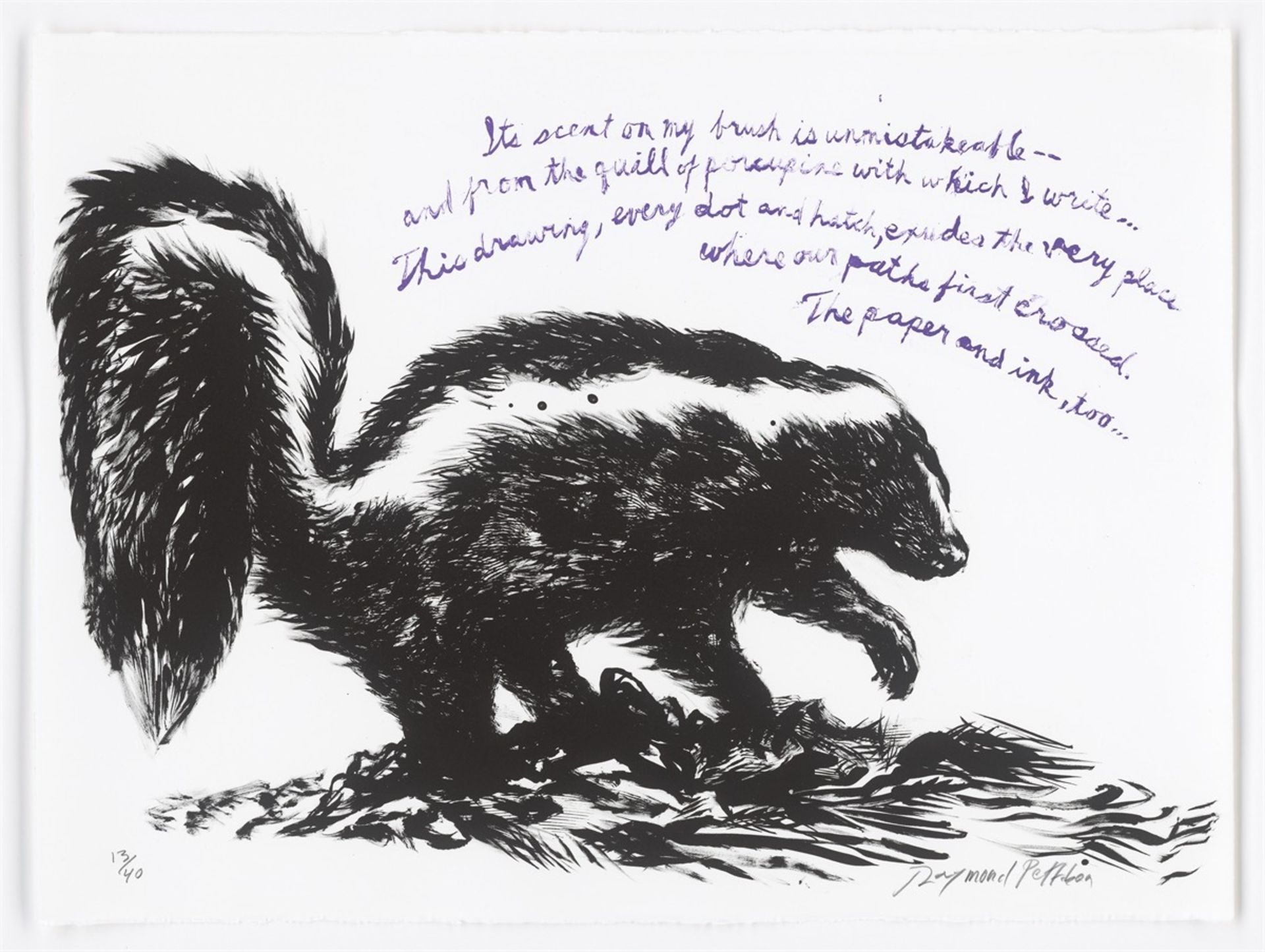 Raymond Pettibon. „No Title (It's Scent on My Brush...)“. 2005 - Bild 2 aus 3