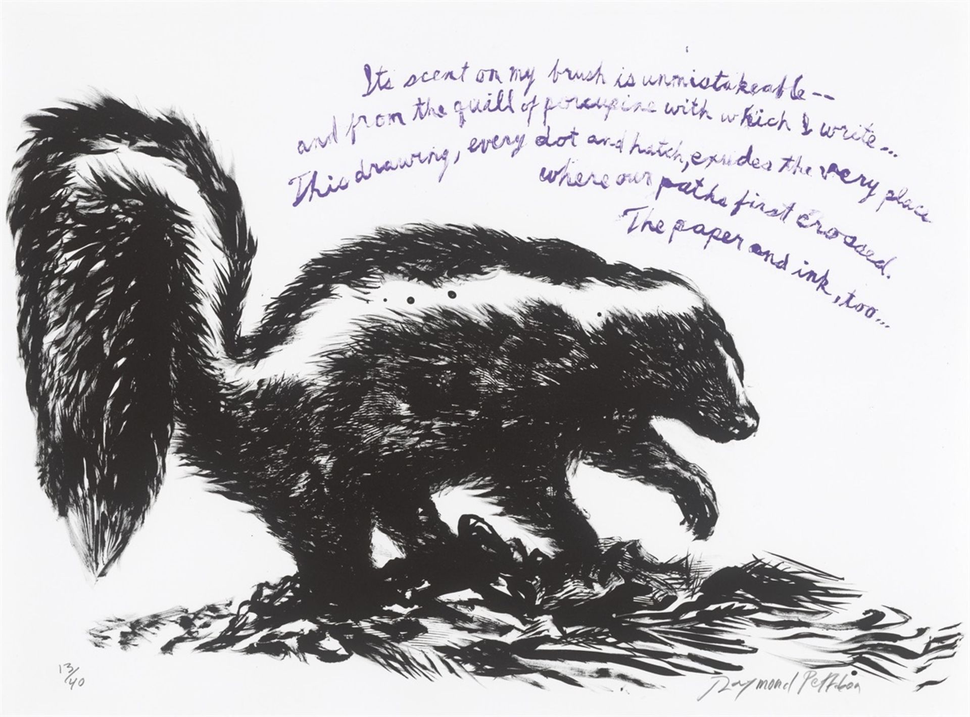 Raymond Pettibon. „No Title (It's Scent on My Brush...)“. 2005