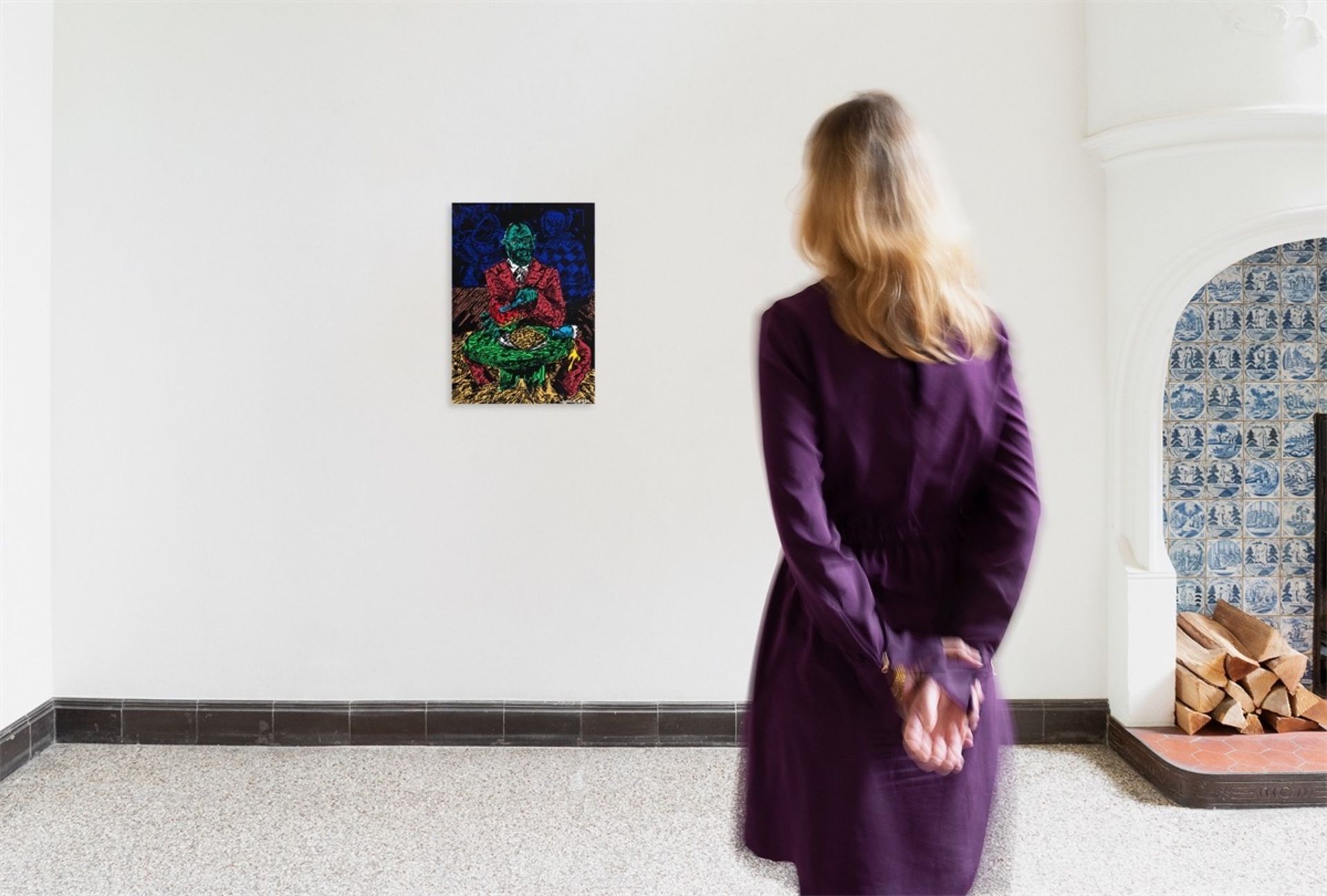 Jörg Immendorff. „Baselitzfrühstück“. 1991/2003 - Bild 3 aus 3