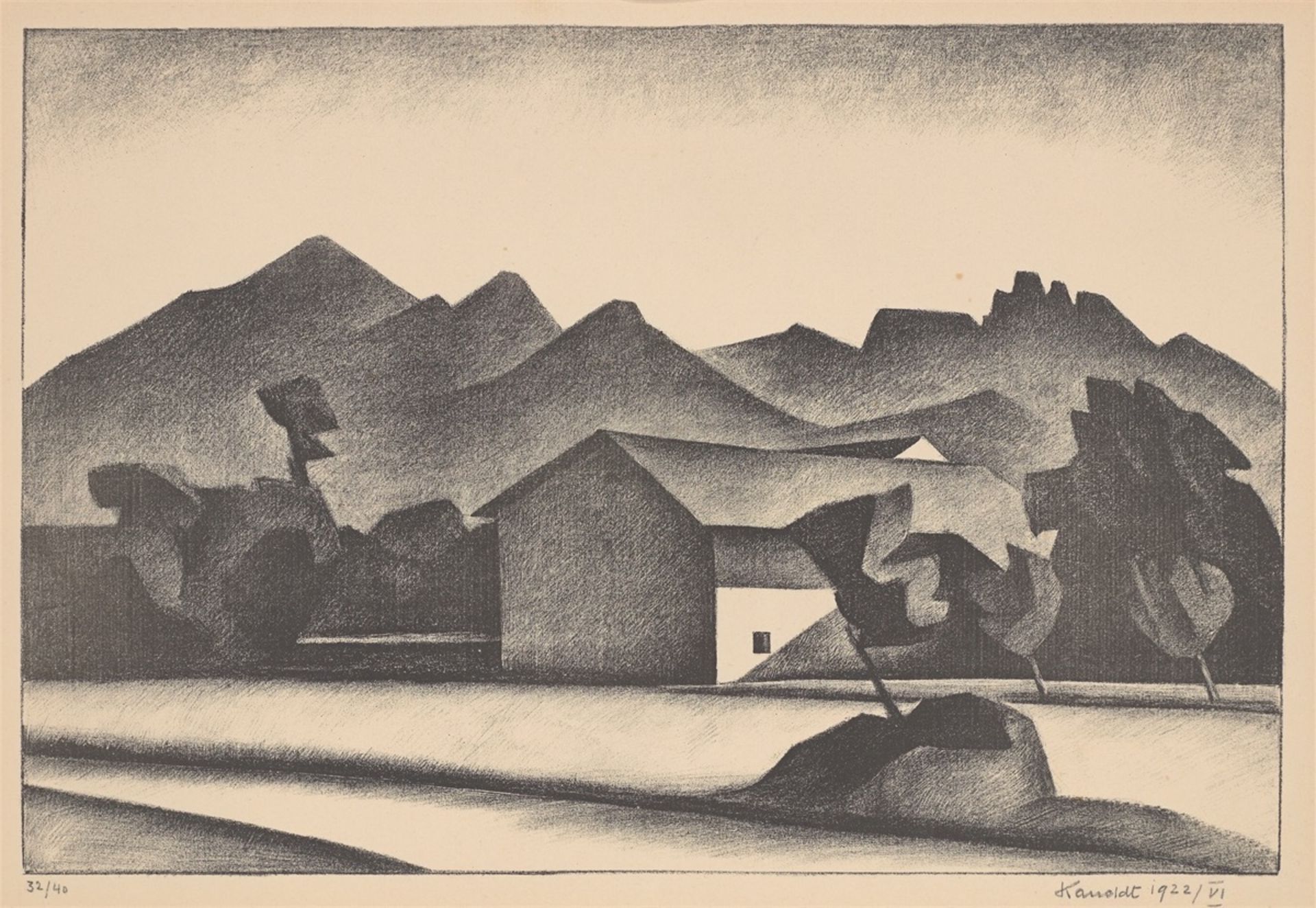 Alexander Kanoldt. „Kampenwand“. 1922