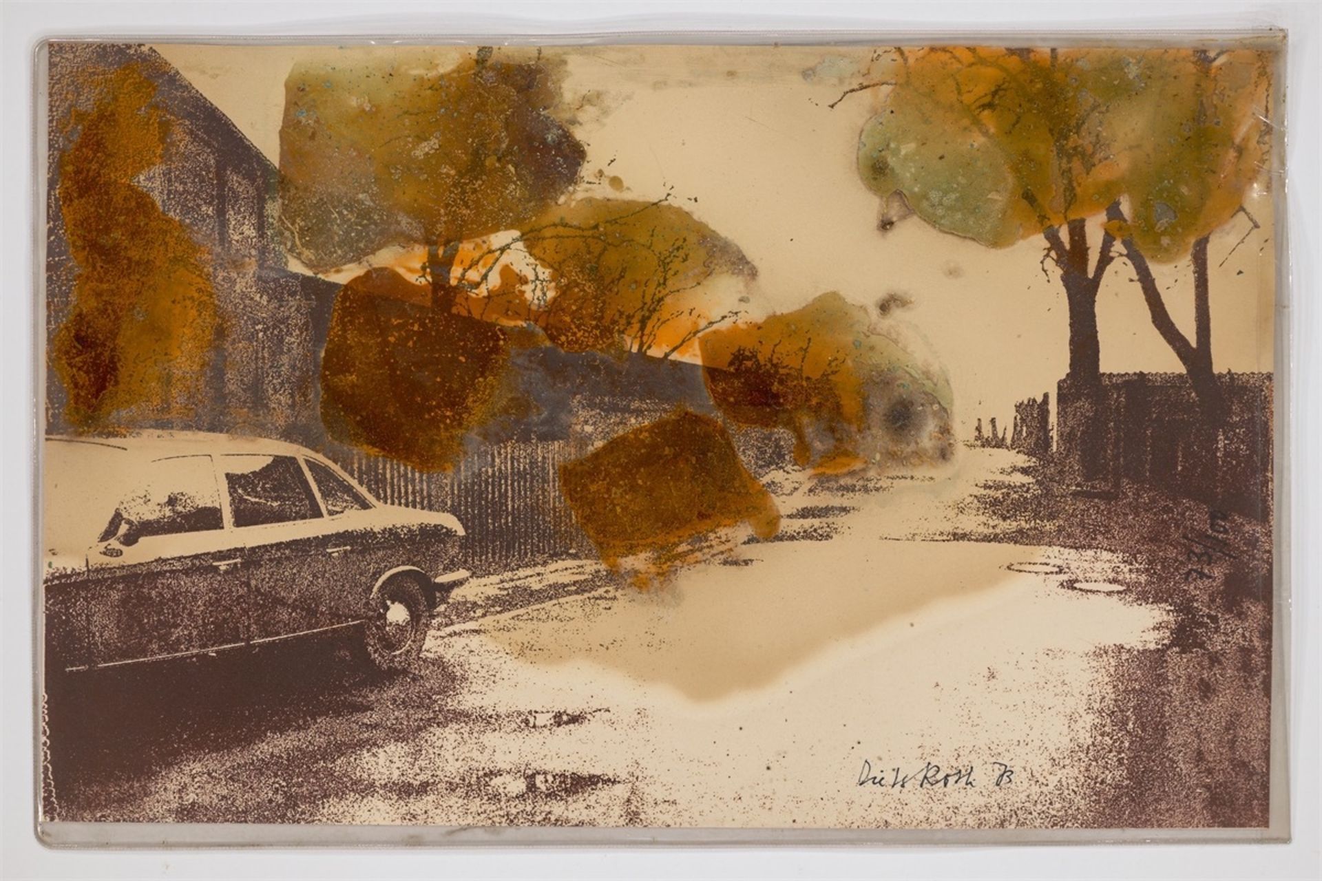 Dieter Roth. „In Oelper scheperts (Braunschweiger Landschaft mit Käsebäumen)“. 1973 - Bild 2 aus 3