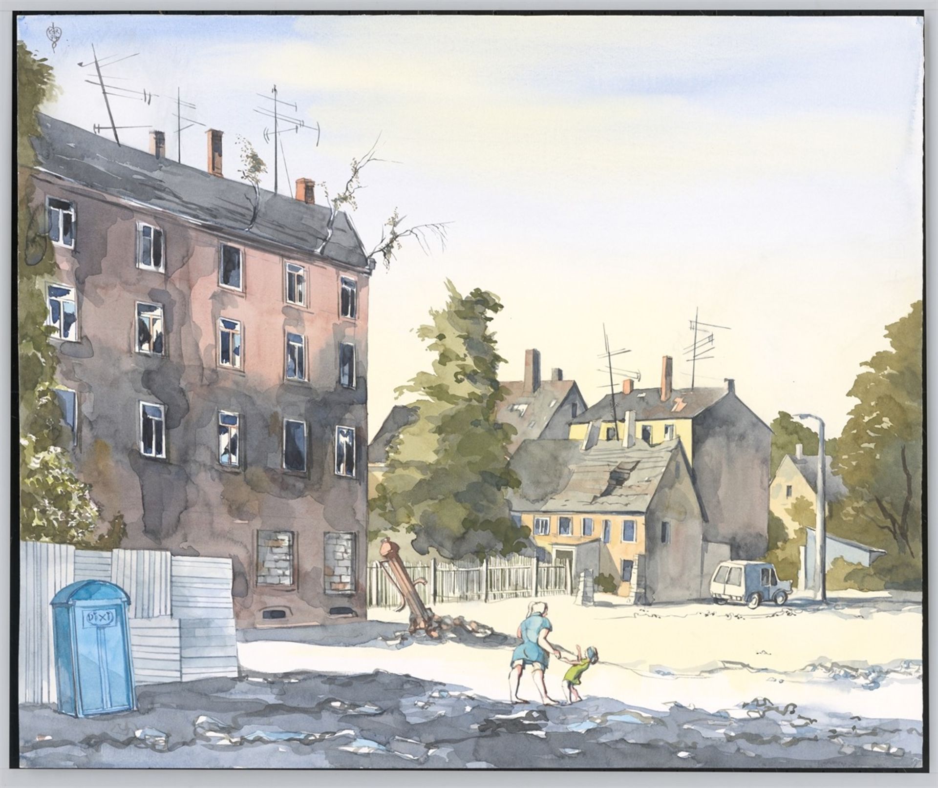 Karl Hermann Roehricht. „Trümmer schaffen ohne Waffen (Leipzig-Stünz)“. 1994 - Bild 2 aus 4