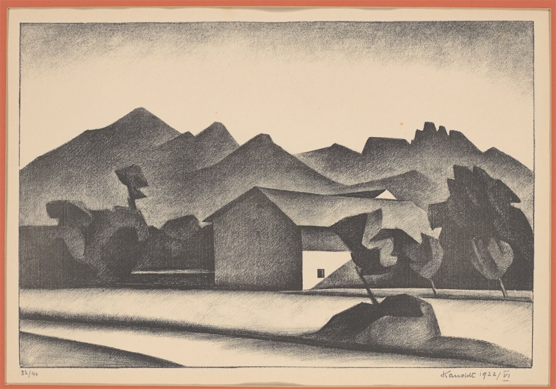 Alexander Kanoldt. „Kampenwand“. 1922 - Bild 2 aus 3