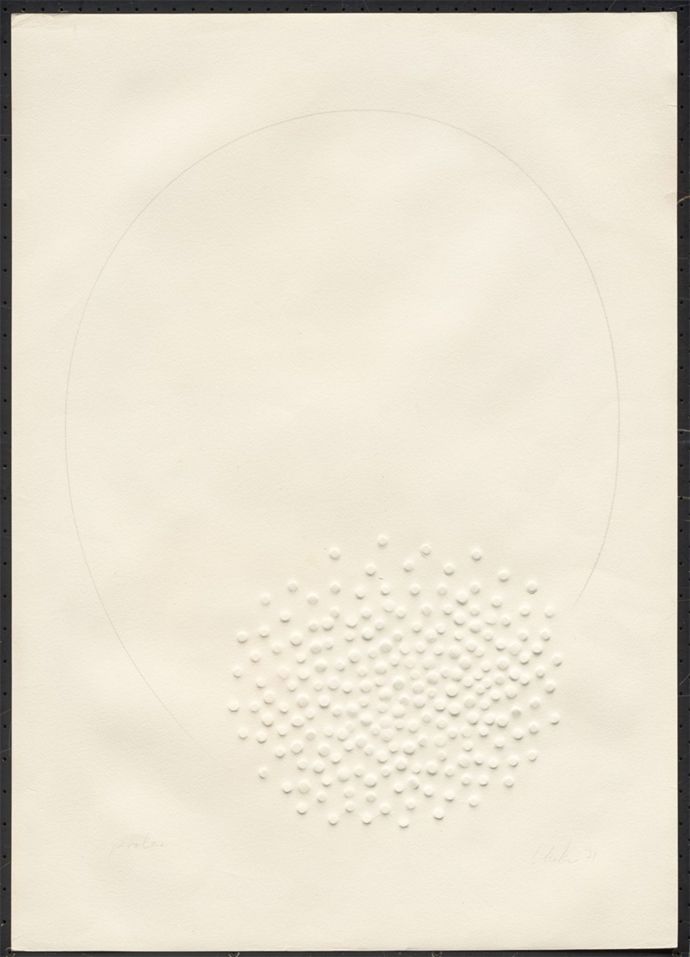 Günther Uecker. „Hommage à Fontana“. 1974 - Bild 2 aus 2