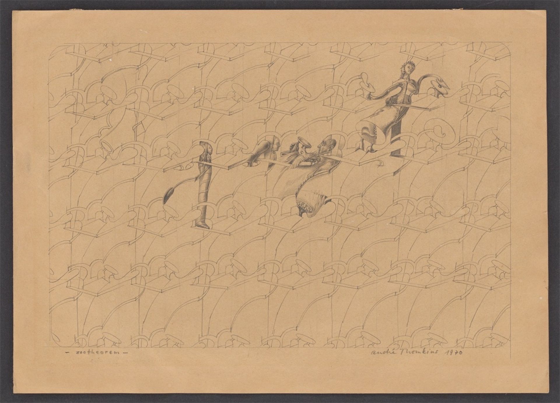 André Thomkins. „zootheorem“. 1970 - Bild 2 aus 3