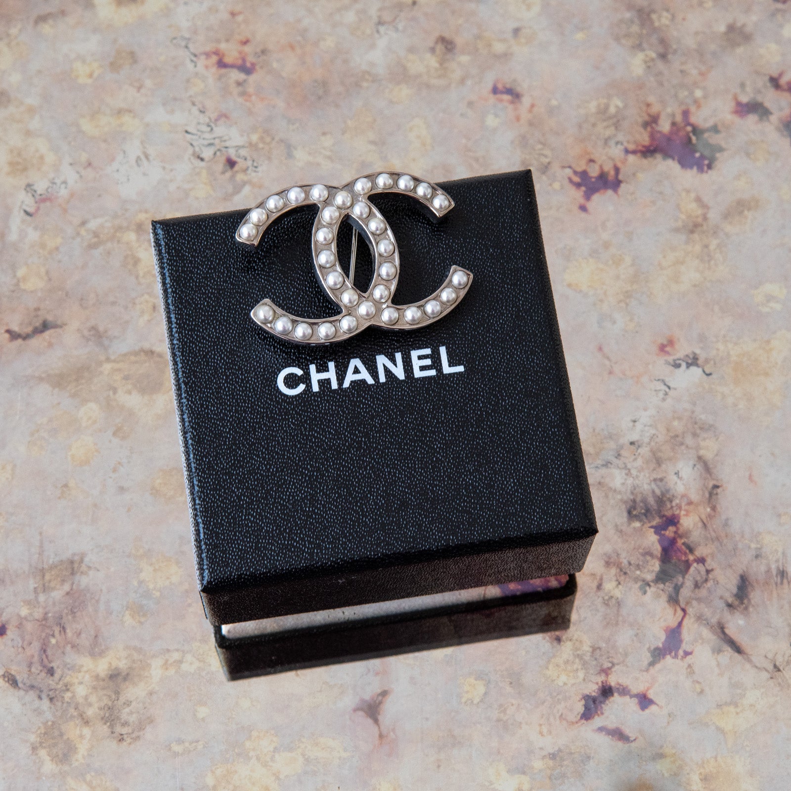 Chanel Faux Pearl Brooch