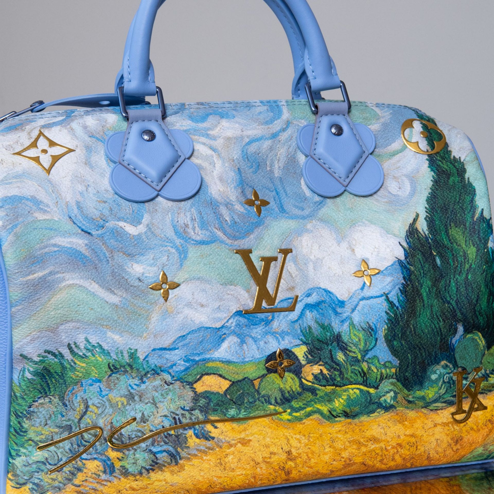 Louis Vuitton Limited Edition Lavender Speedy 30 Jeff Koons Van Gogh Masters Collection - Image 6 of 18