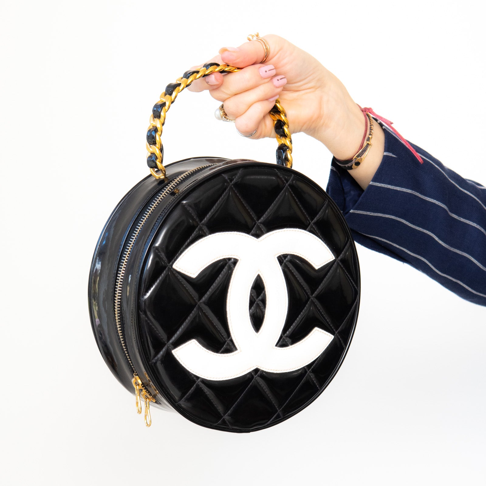 Chanel Vintage Top Handle CC Vanity Case - Image 12 of 18