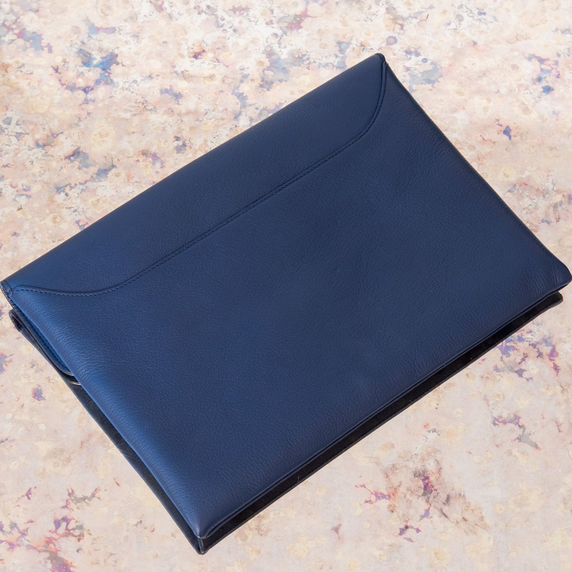 Givenchy Blue Leather Envelope Flap Bag - Image 4 of 6