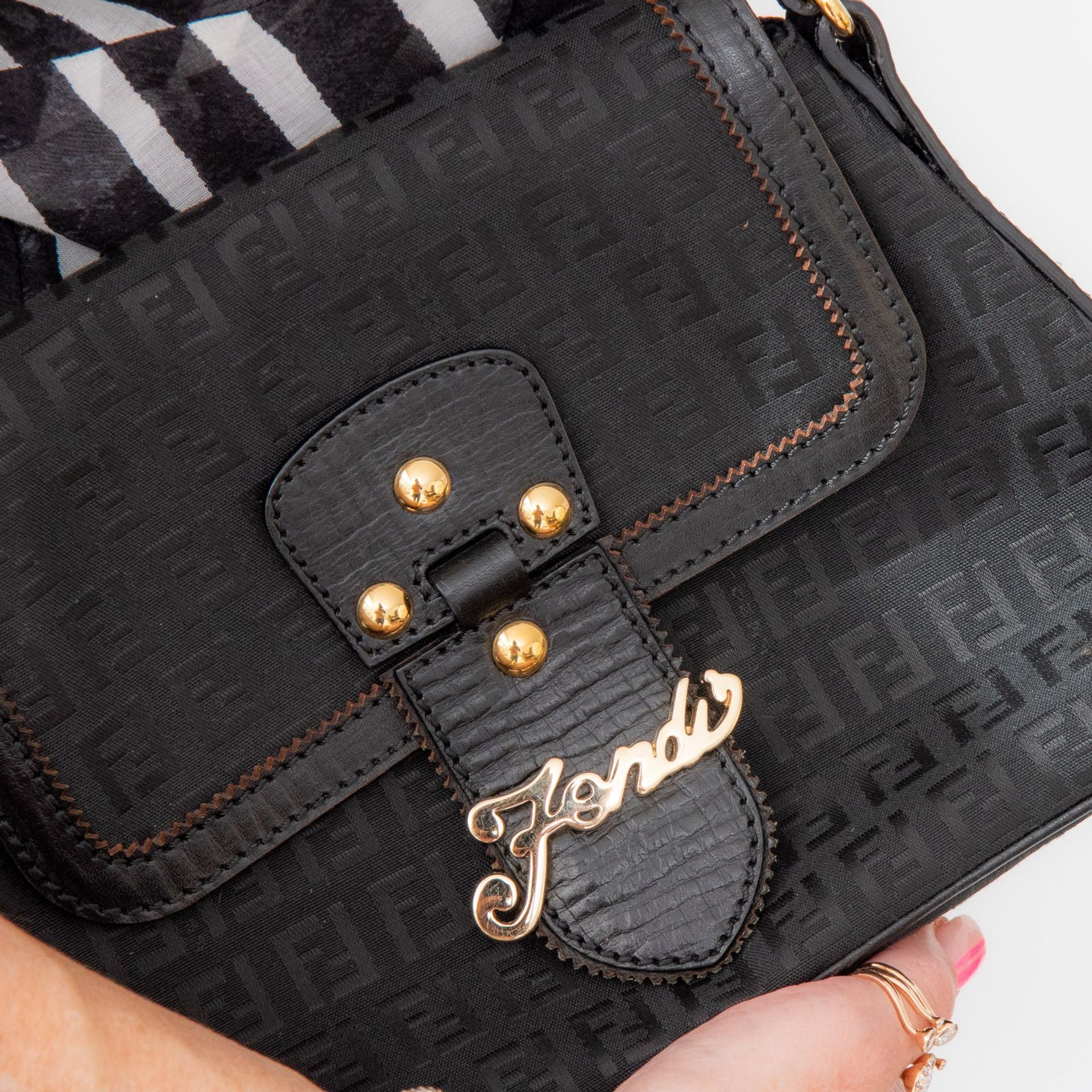 Fendi Shoulder Monogram Bag - Image 7 of 9